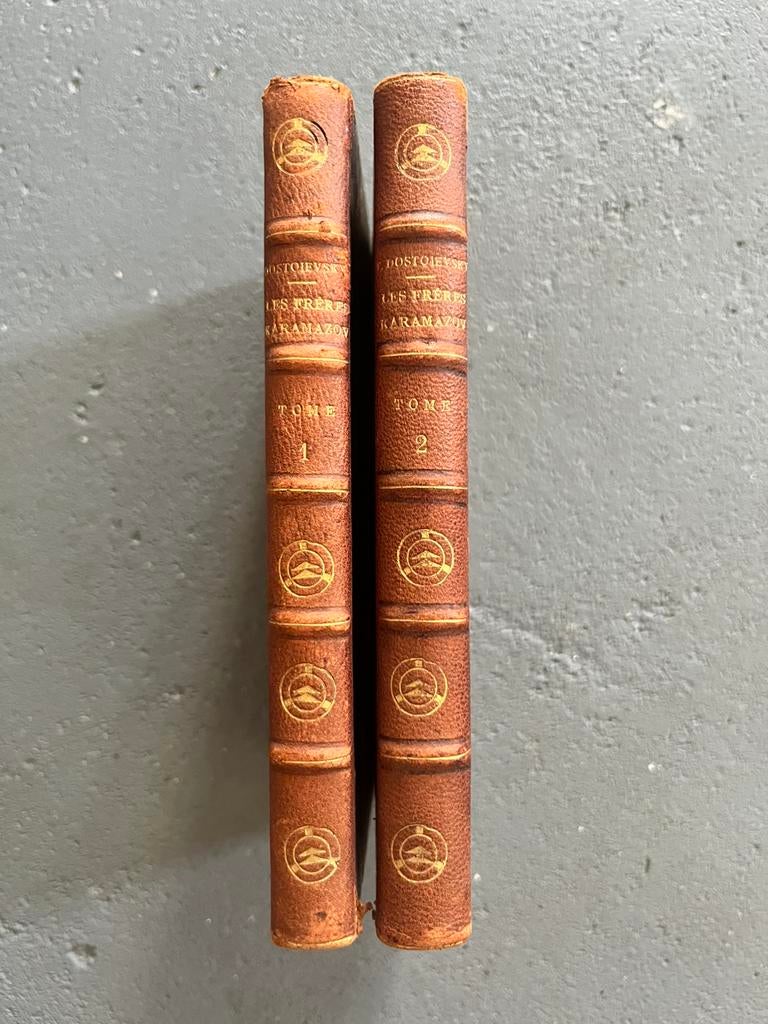 Dostoyevsky Frères Karamazov Halpérine-Kaminsky boekband oud, Antiek en Kunst, Ophalen of Verzenden