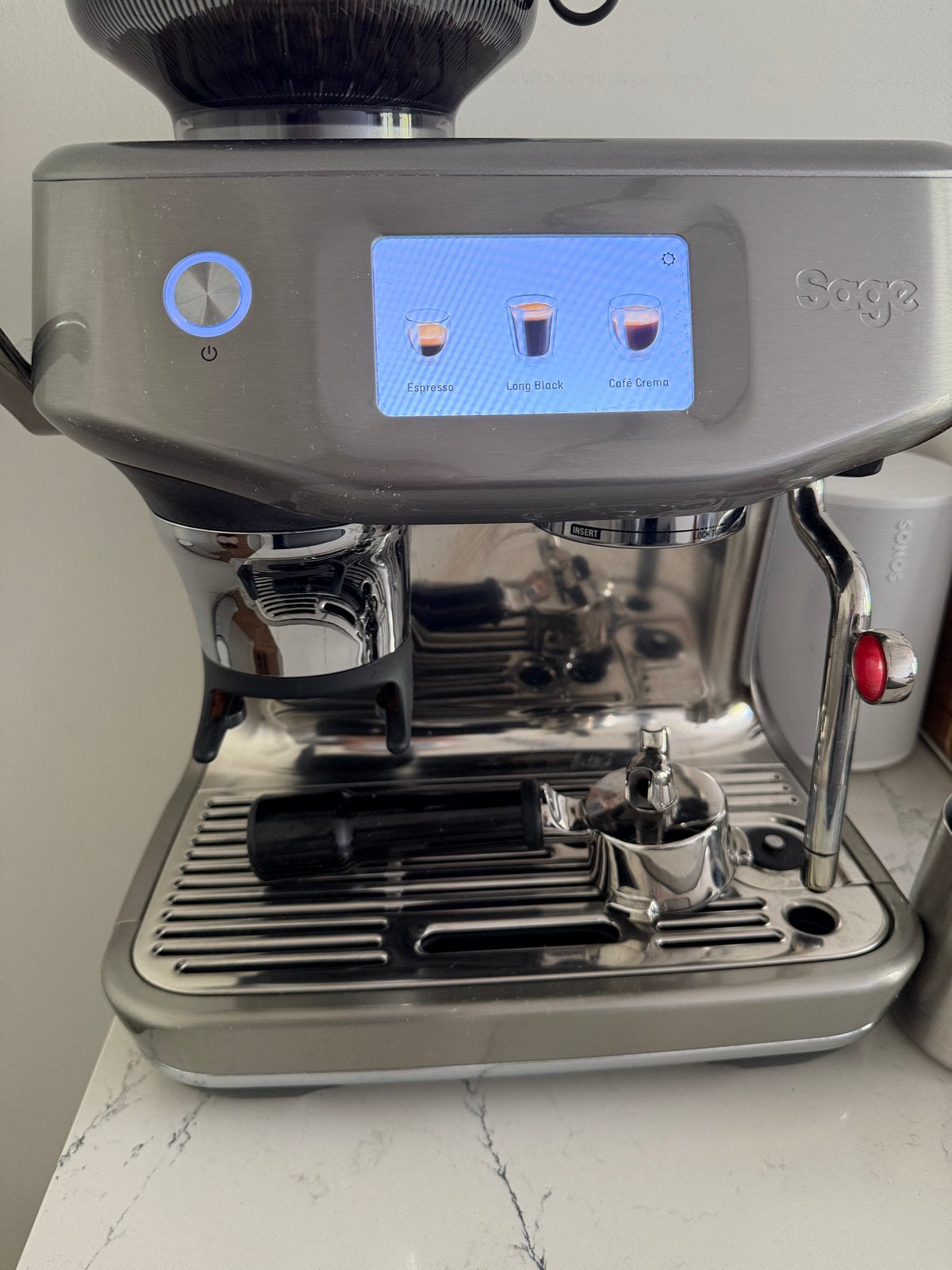 Foto 6 van Sage Barista Touch Impress Cold Steel - Zo goed als nieuw