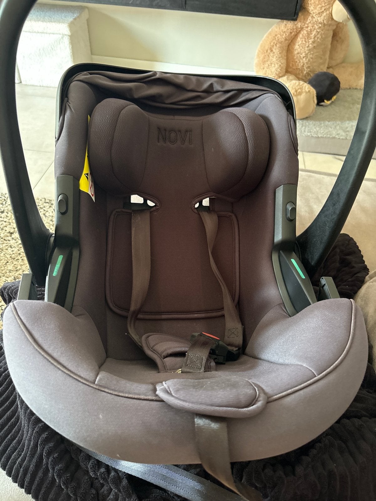 Novi Autostoel jacky jamie 0-13 kg, Autogordel of Isofix, Zijbescherming, Zo goed als nieuw, 0 t/m 13 kg