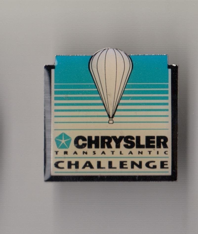 Luchtballon pin Chrysler Auto Ballon Logo, Gebruikt, Niet vindbaar, Niet vindbaar, Speldje of Pin