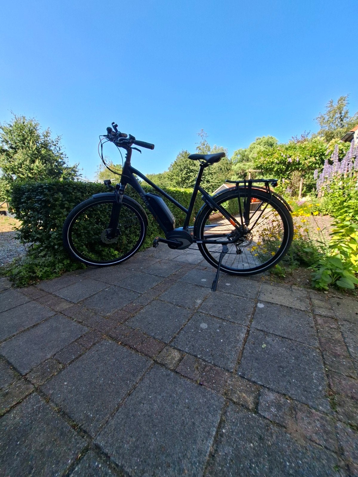 Electr. fiets, mat zwart, Stella Trekking, Ophalen, Zo goed als nieuw