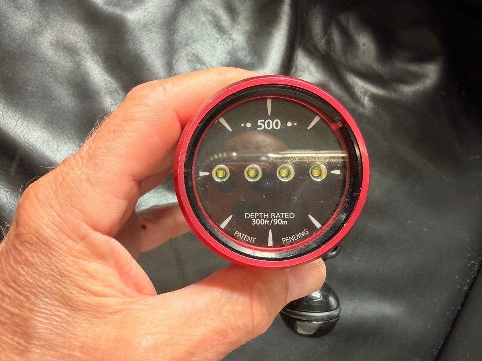 Gebruikte Duiklamp SOLA PHOTO 500 met lader, Watersport en Boten, Duiken, Ophalen, Gebruikt, Duiklamp