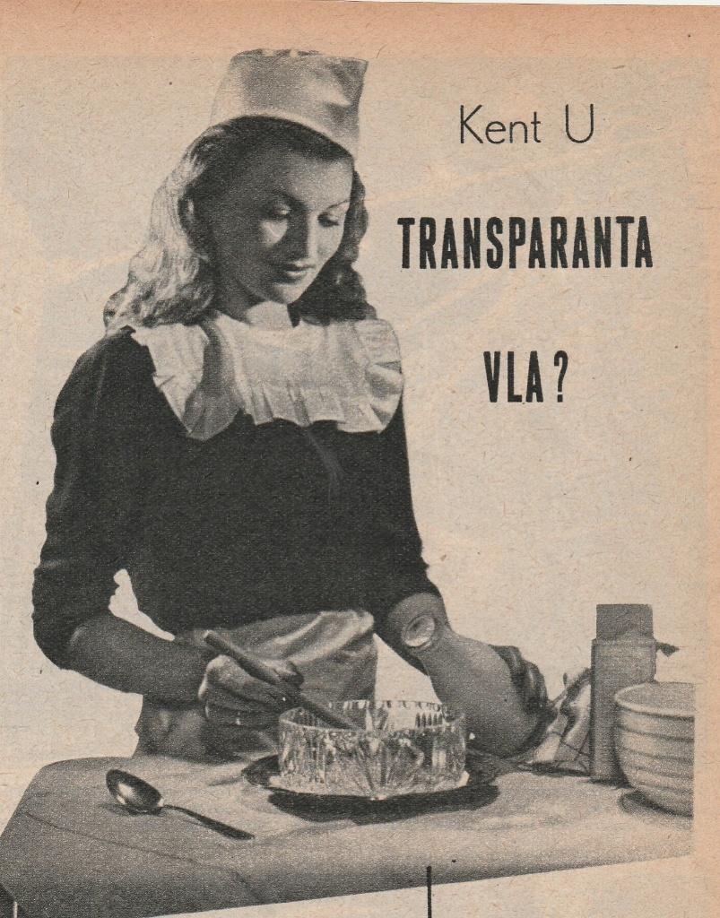 Retro reclame 1949 Foxhol W.A. Scholten Transparanta korrels, Verzamelen, Verzenden, Overige typen