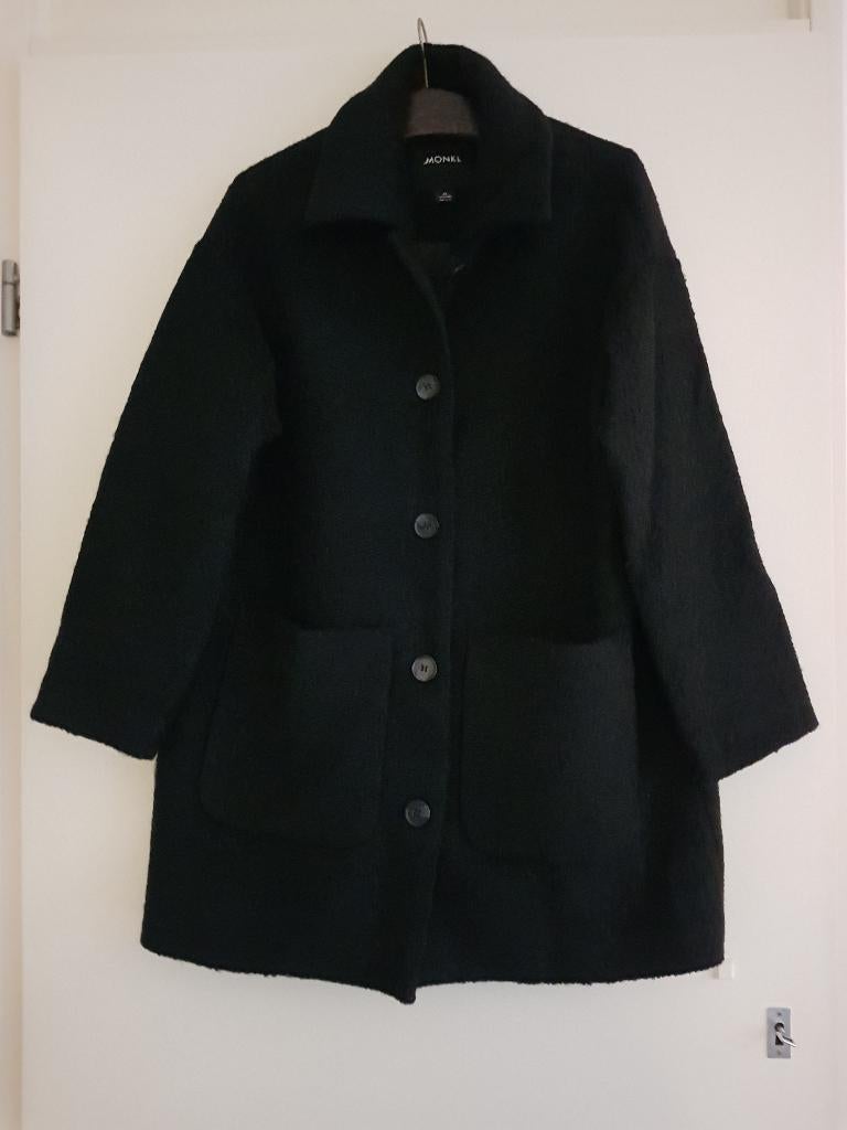 Jas / winterjas / wollen jas dames -- maat XS / 34 -- Monki, Kleding | Dames, Jassen | Winter, Zwart, Ophalen of Verzenden, Monki