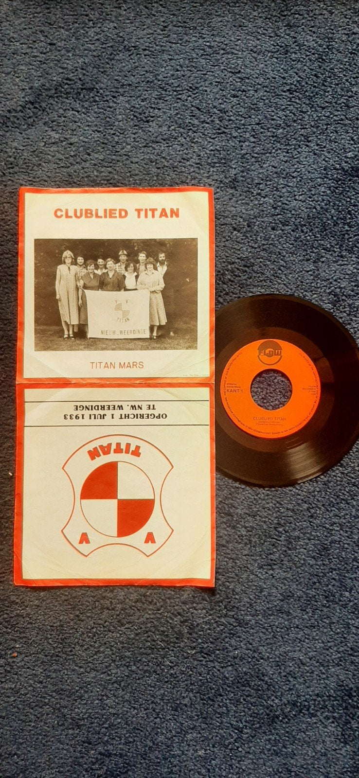 Clublied Titan / Titan Mars - Vinyl Single (1980), Cd's en Dvd's, Gebruikt, 7 inch, Ophalen of Verzenden, EP