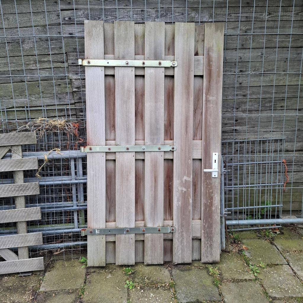 schutting deur, Tuin en Terras, Ophalen, Minder dan 3 meter, Hout, 1 tot 2 meter
