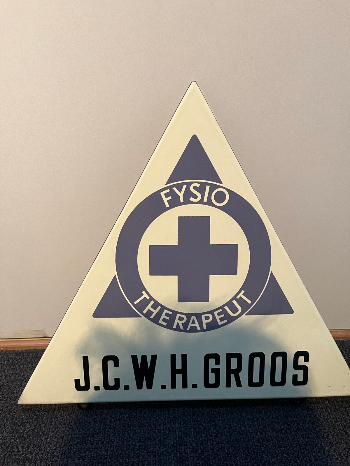 Vintage Fysio Therapeut Reclamebord, Ophalen