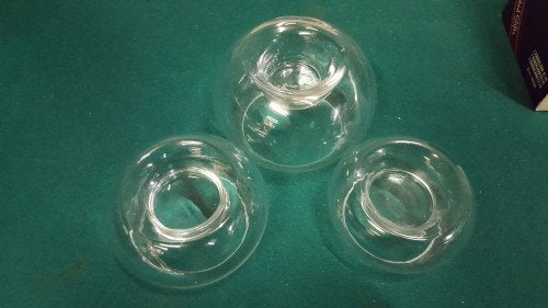 310 ] waxine houders glas, Ophalen of Verzenden, 'T Olde Gre-j, Info@toldegrej.nl, Endepoelstraat 20f Didam