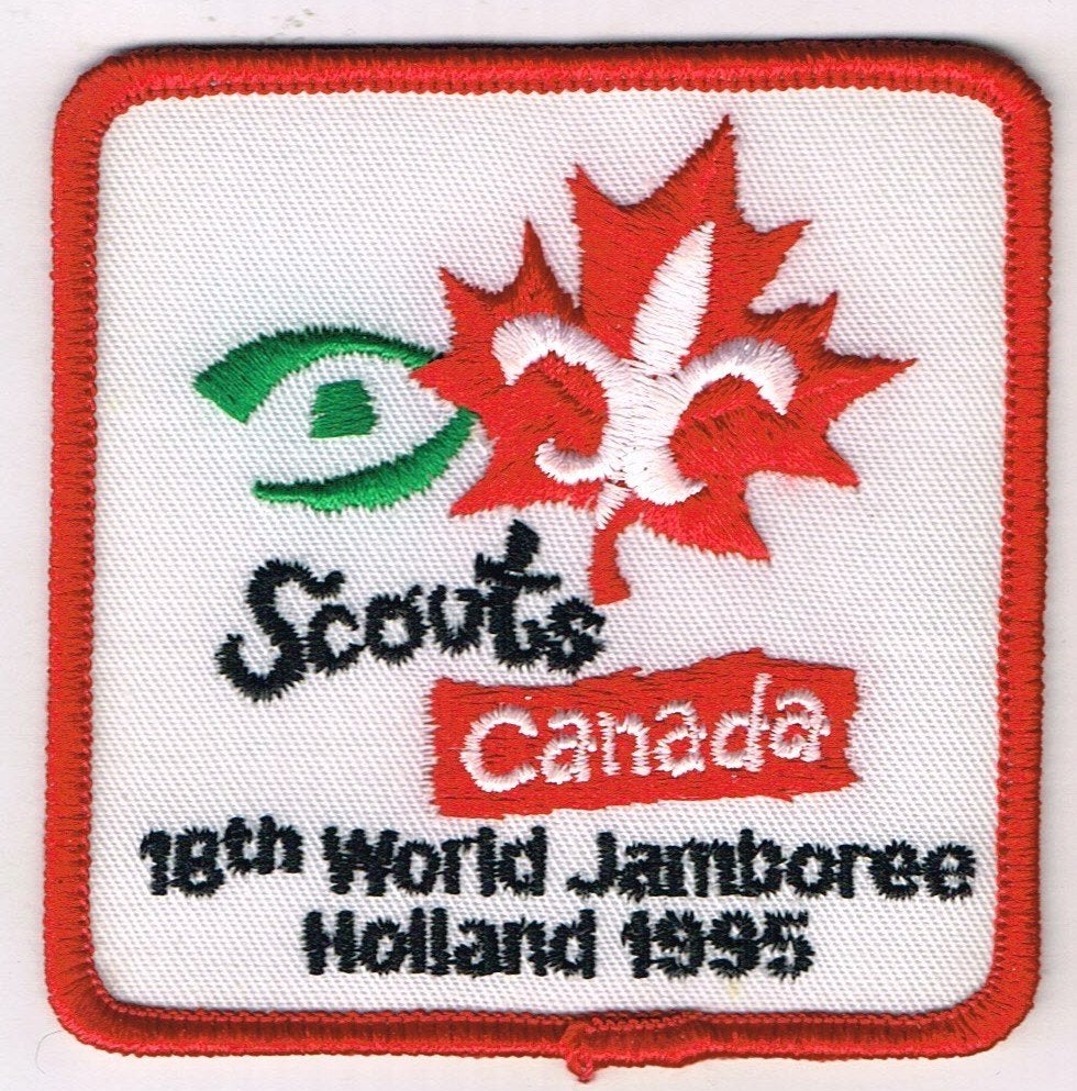 scouting Wereld Jamboree 1995 CANADA contingent badge, Verzamelen, Ophalen of Verzenden, Embleem, Speld of Insigne