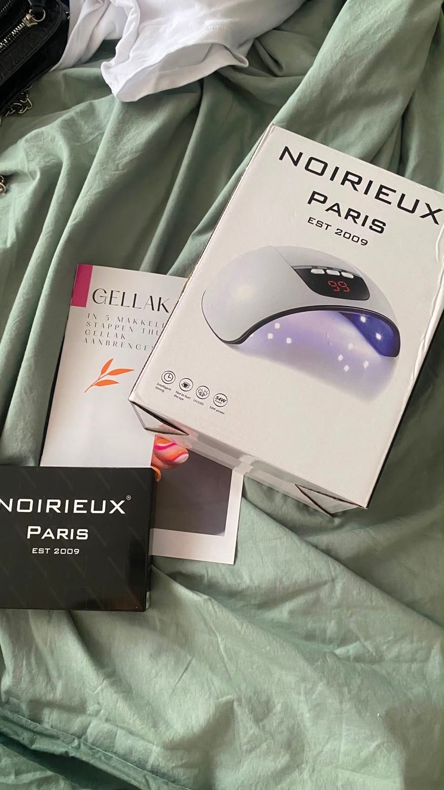 Noirieux Paris Gellak Starterset met UV/LED Lamp, Overige kleuren, Ophalen of Verzenden, Zo goed als nieuw, Handen en Nagels