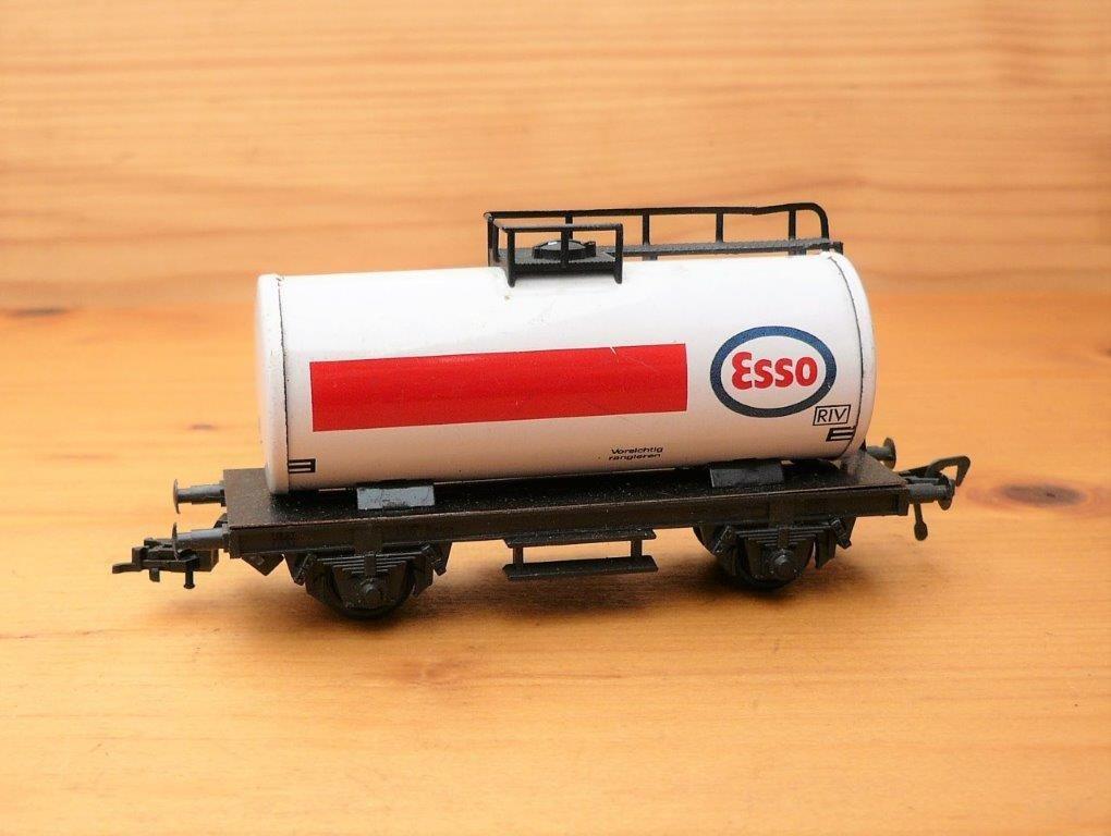 Fleischmann Esso ketelwagon. blik / kunststof., Gebruikt, Gelijkstroom, Verzenden, Fleischmann