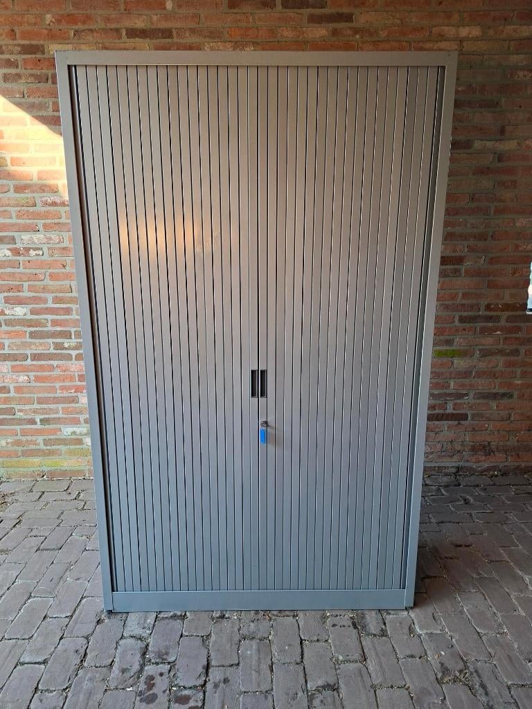 Goede metalen archiefkast / magazijnkast met sleutel!, Ophalen, Gebruikt, 100 tot 150 cm, Met slot