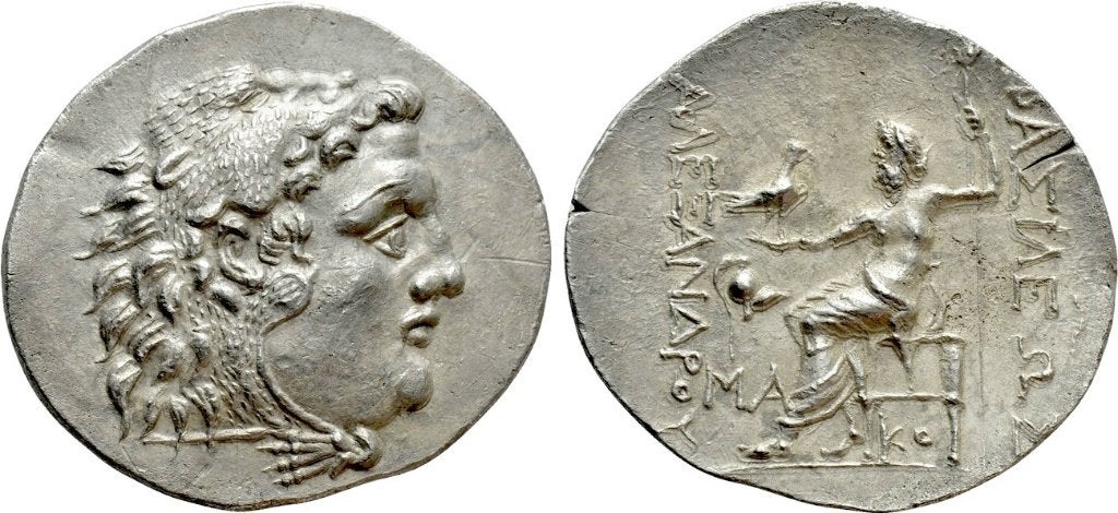 Alexander De Grote Tetradrachm, Ophalen of Verzenden, Overige landen, Zilver