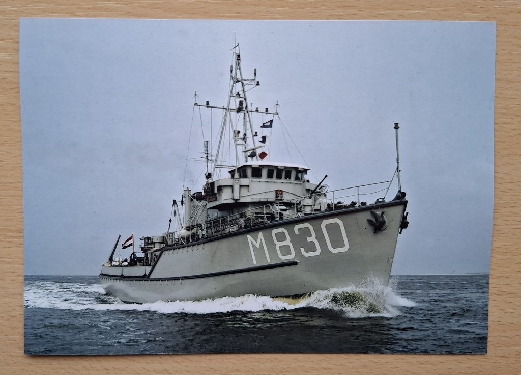 Foto marine: mijnenjager Hr Ms Sittard M830, Verzenden, Marine, Nederland, Foto of Poster
