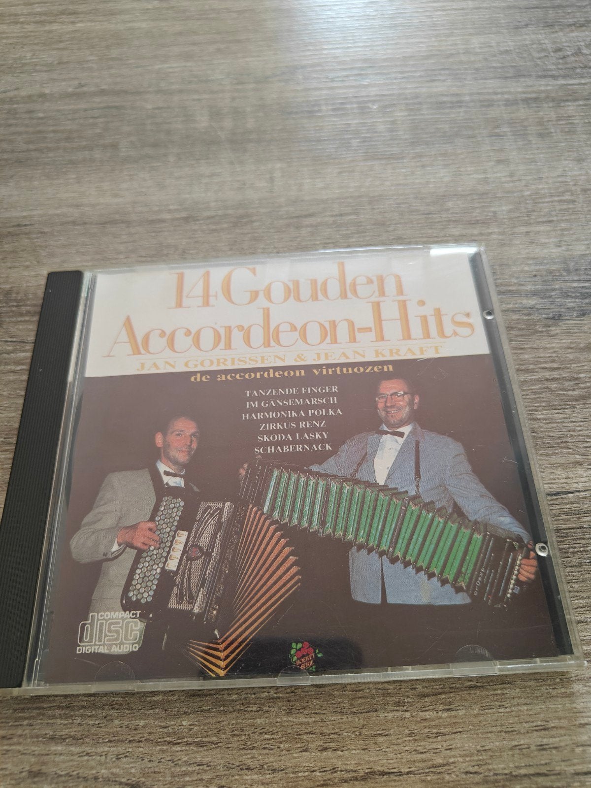 Jan Gorissen & Jean Kraft - 14 Gouden Accordeon-Hits CD, Inclusief doosje, Ophalen of Verzenden, Album, Blaasorkest/fanfare