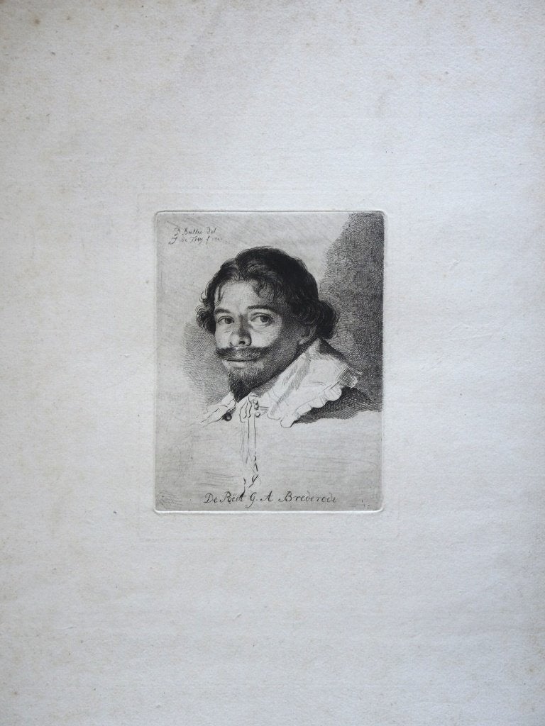 Johannes Pieter de Freij ets "Portret Brederode", Ophalen