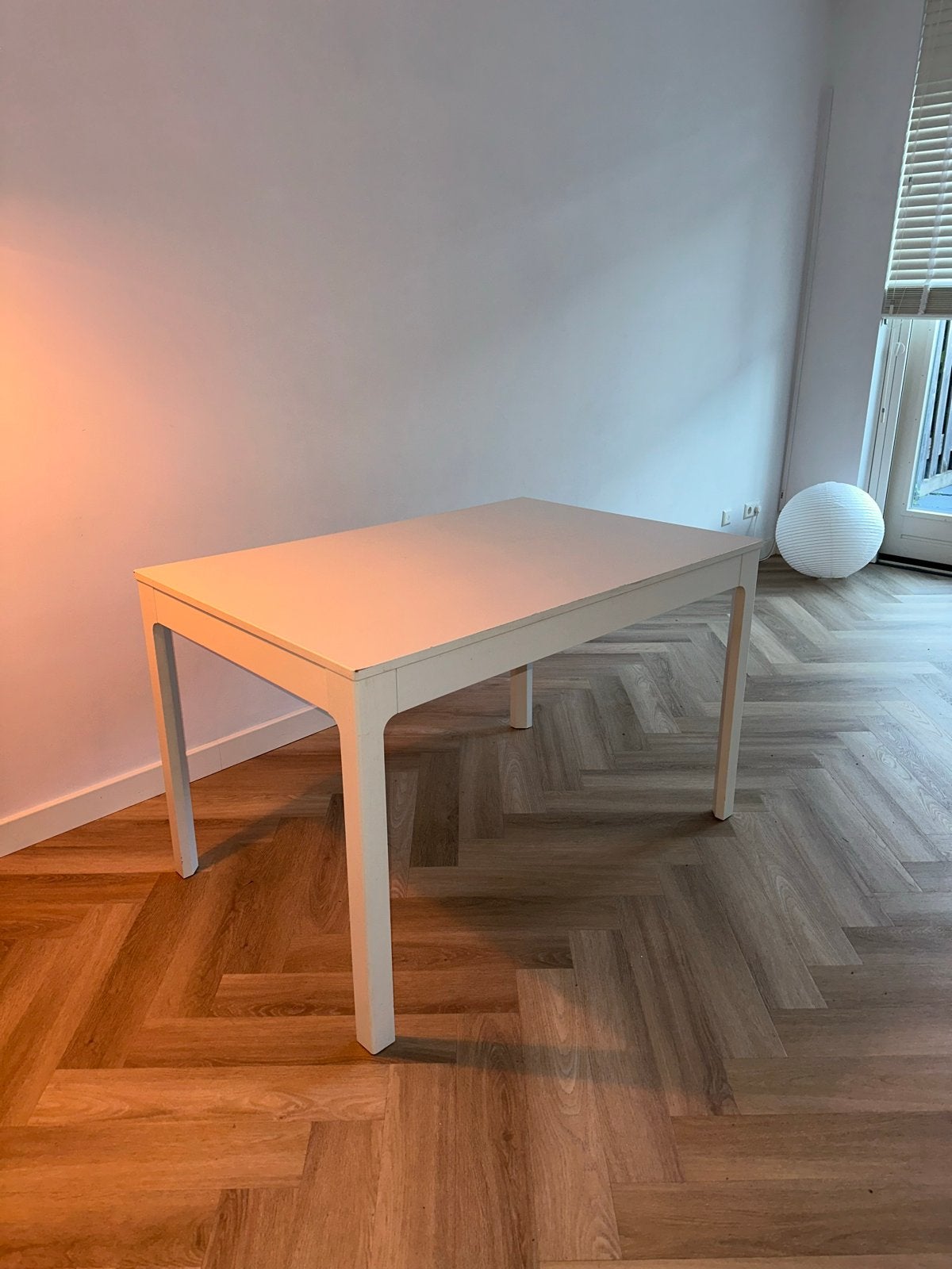 eettafel wit IKEA Ekedalen, Ophalen, 50 tot 100 cm, Zo goed als nieuw, Vijf personen of meer