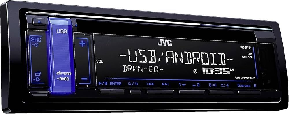 JVC KD-R481 autoradio met USB,AUX&CD&multi kleur verlichting, Auto diversen, Ophalen of Verzenden, Zo goed als nieuw