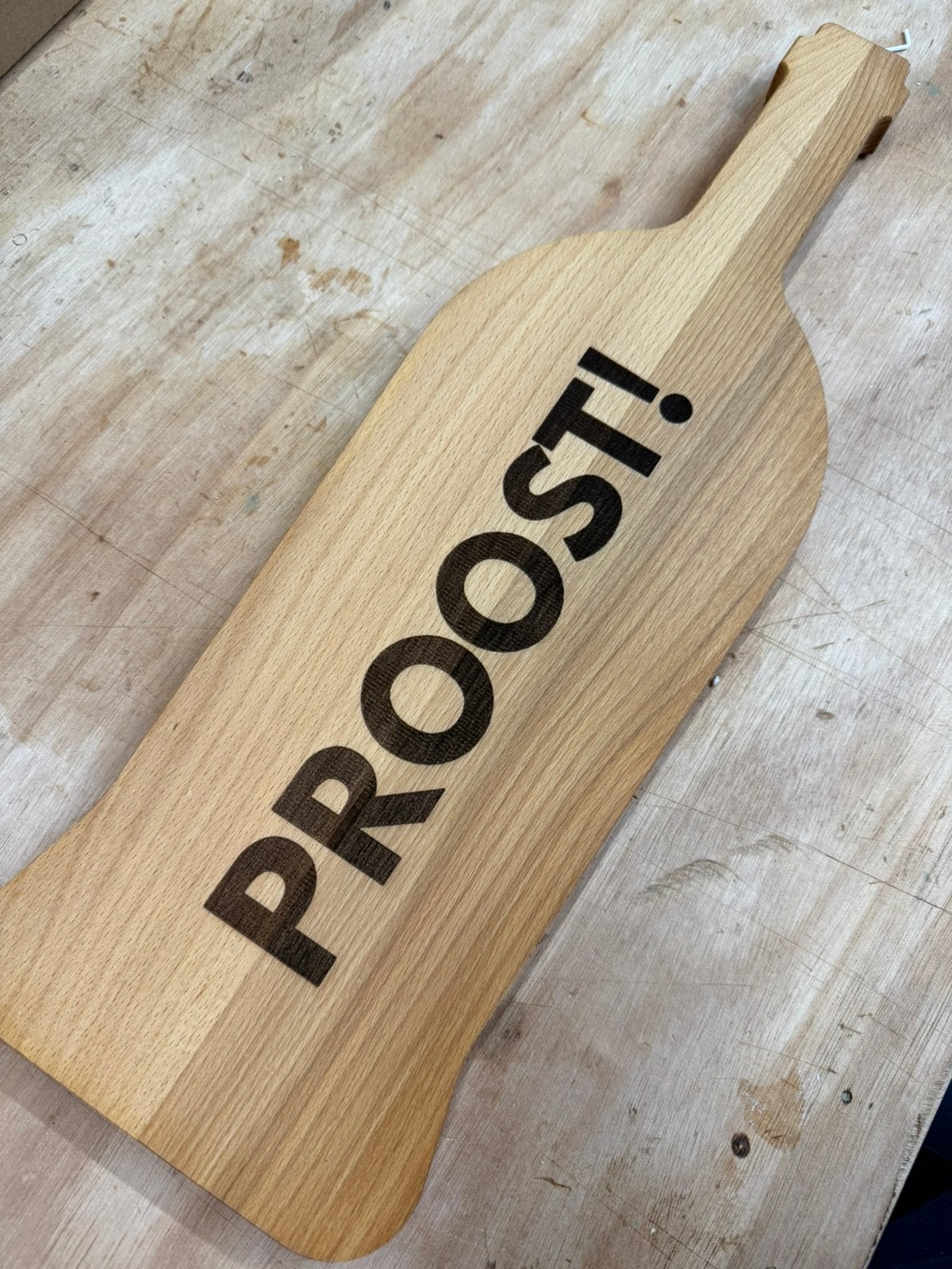 PROOST! borrelplank wijnfles, Ophalen of Verzenden, Nieuw