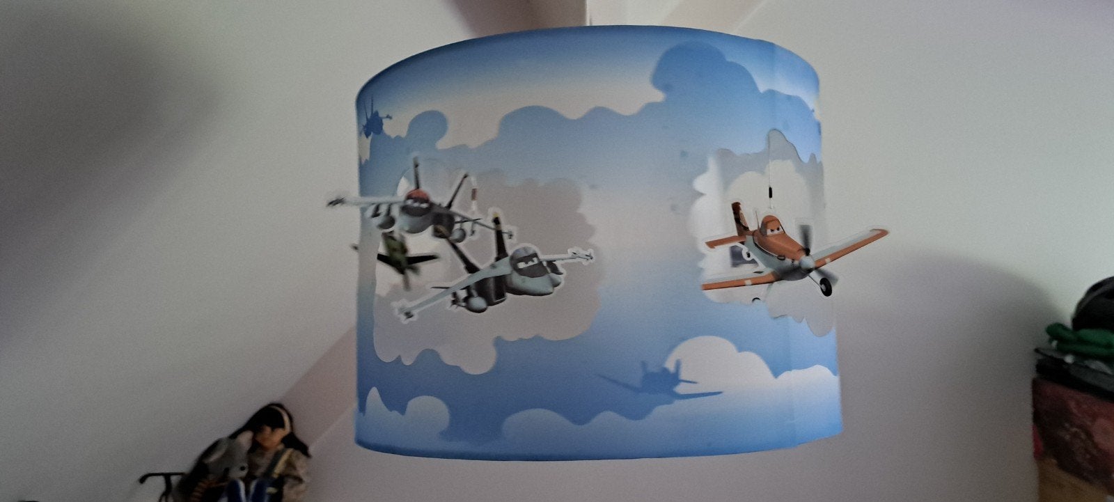 Kinderlamp Vliegtuigen Plafondlamp Hanglamp Jongenskamer, Kindvriendelijk, Vliegtuigthema, Overige materialen, Minder dan 50 cm