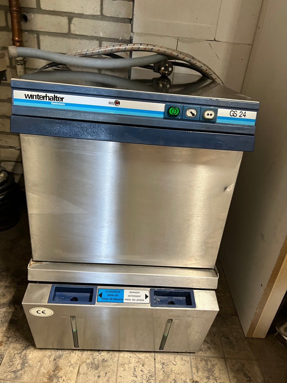 Winterhalter Gastronom GS 24 Professionele Vaatwasser, Ophalen, Gebruikt, 60 cm of meer, 95 cm of meer