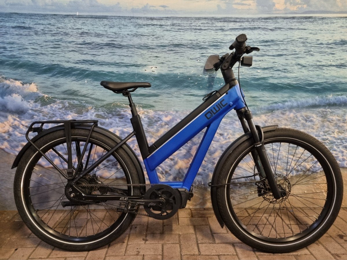 Qwic Atlas Vario, 756Wh, M, Space Blue, 90Nm Middenmoto, Ophalen, Qwic, Gebruikt, -