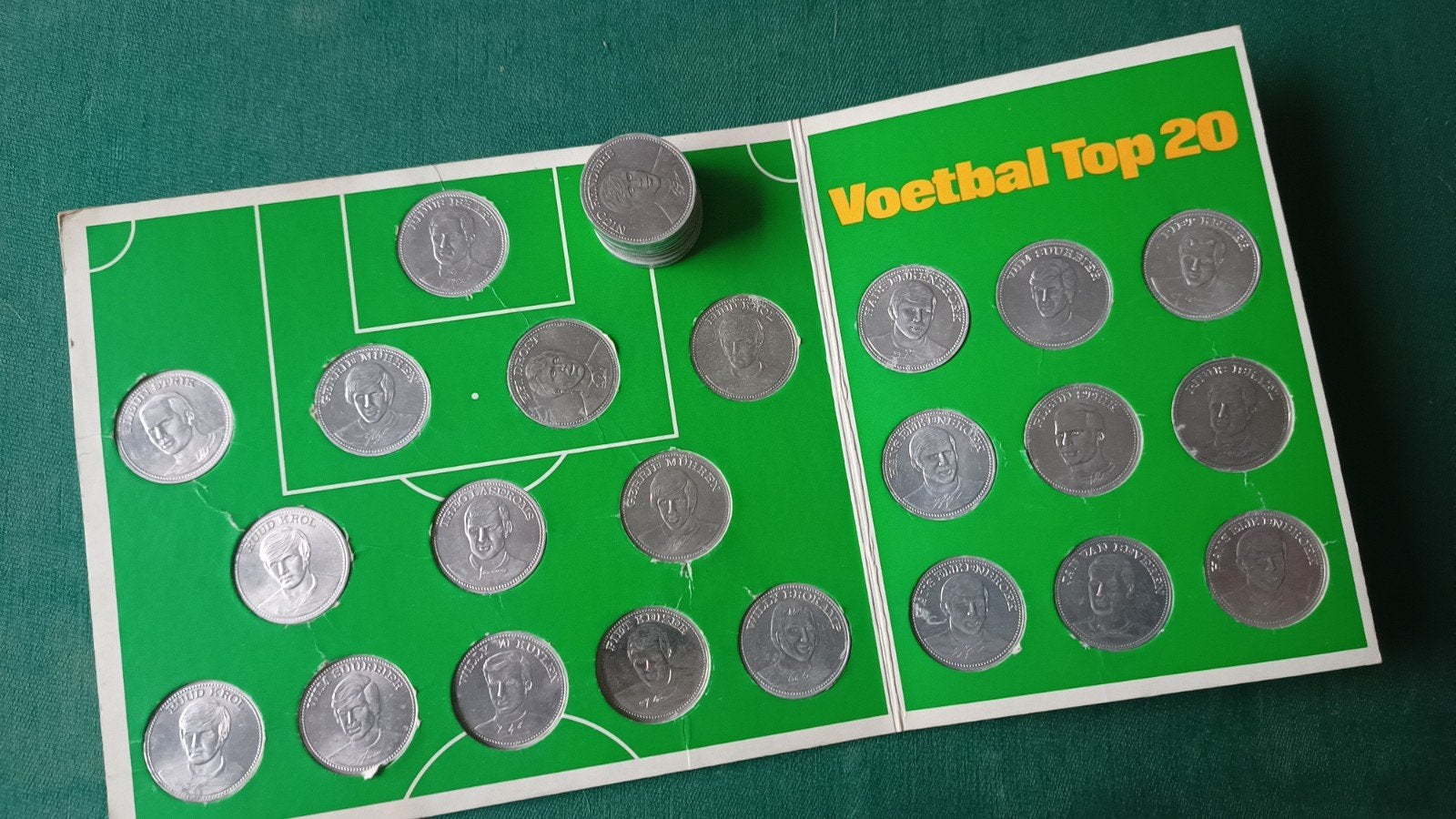 Voetbal Top 20 Shell verzamelalbum met munten, Ophalen of Verzenden, Gebruikt, Overige binnenlandse clubs, Overige typen