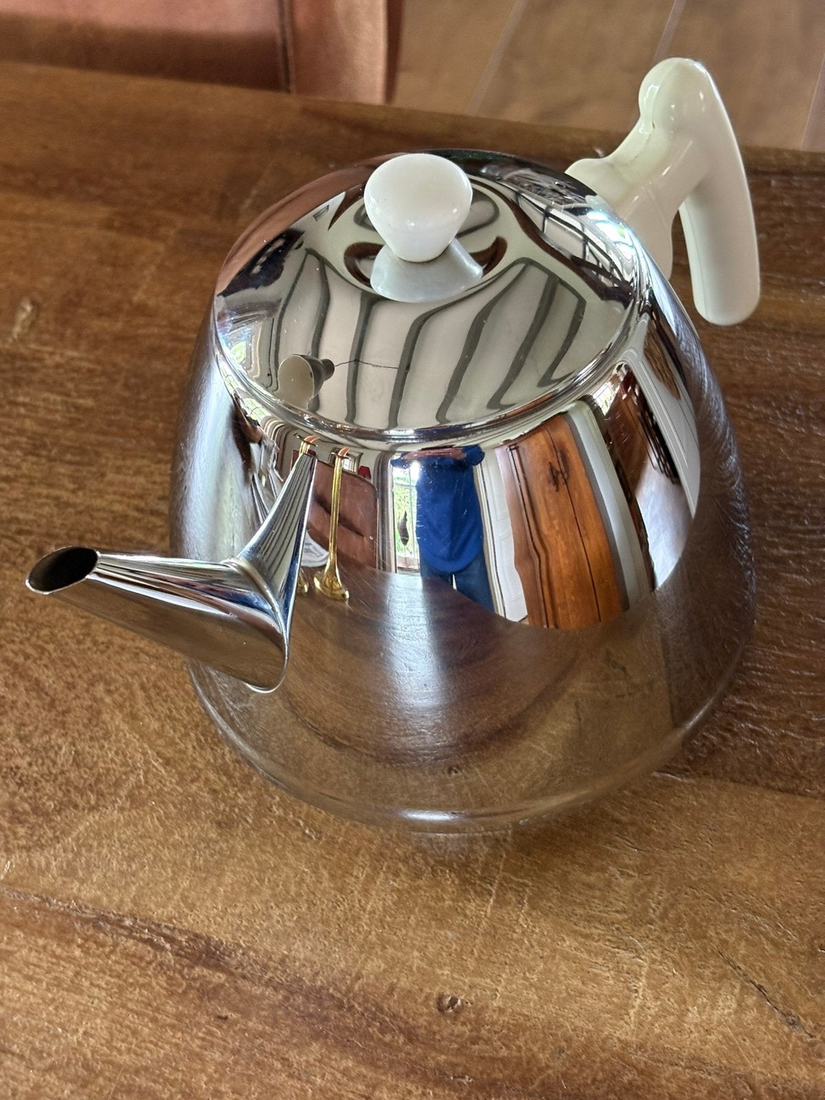 Vintage classic Bredemeijer theepot, Ophalen of Verzenden, Gebruikt, Rvs, Overige typen