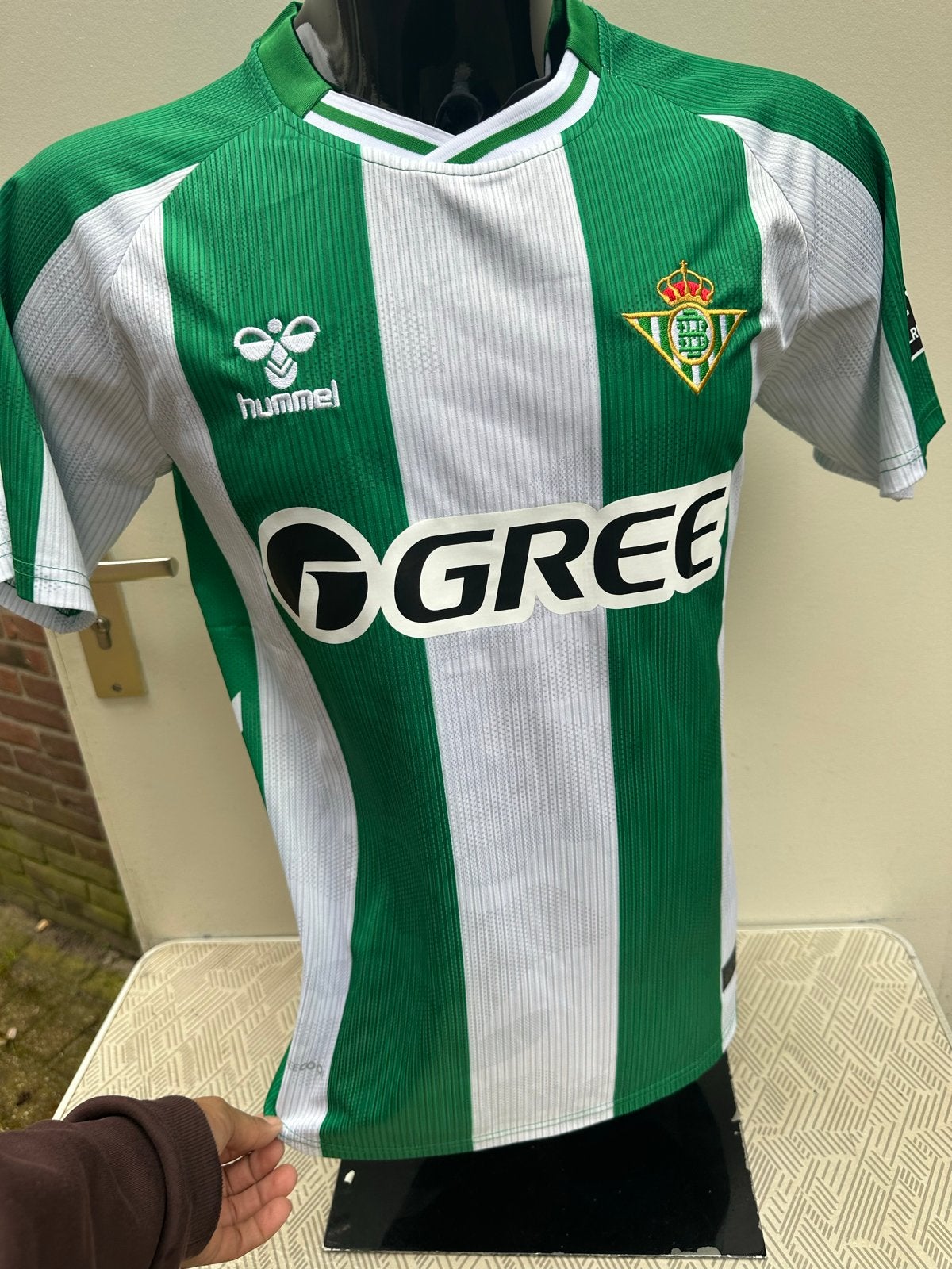 Real Betis thuisshirt 2022/2023 - Hummel - Maat M, Maat M, Ophalen of Verzenden, Zo goed als nieuw, Shirt