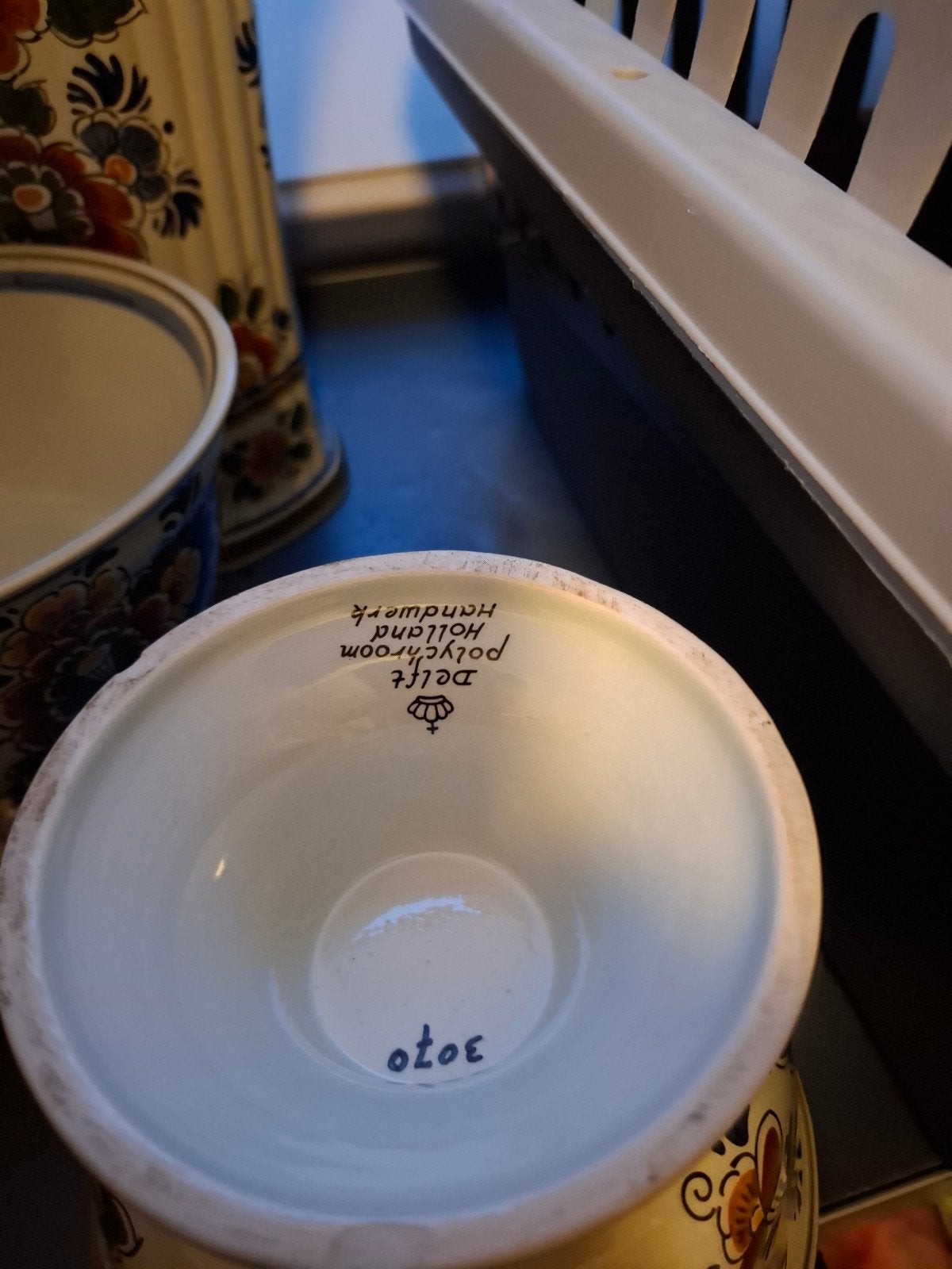 pot kast en  vaasjesp, Ophalen