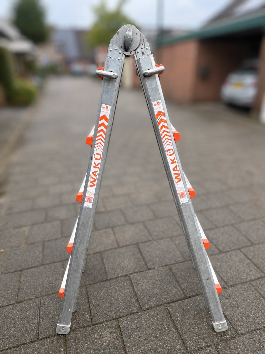 WAKU Multifunctionele Vouwladder - 4x5 Sporten, Ophalen, Gebruikt, Trap, Opvouwbaar of Inschuifbaar