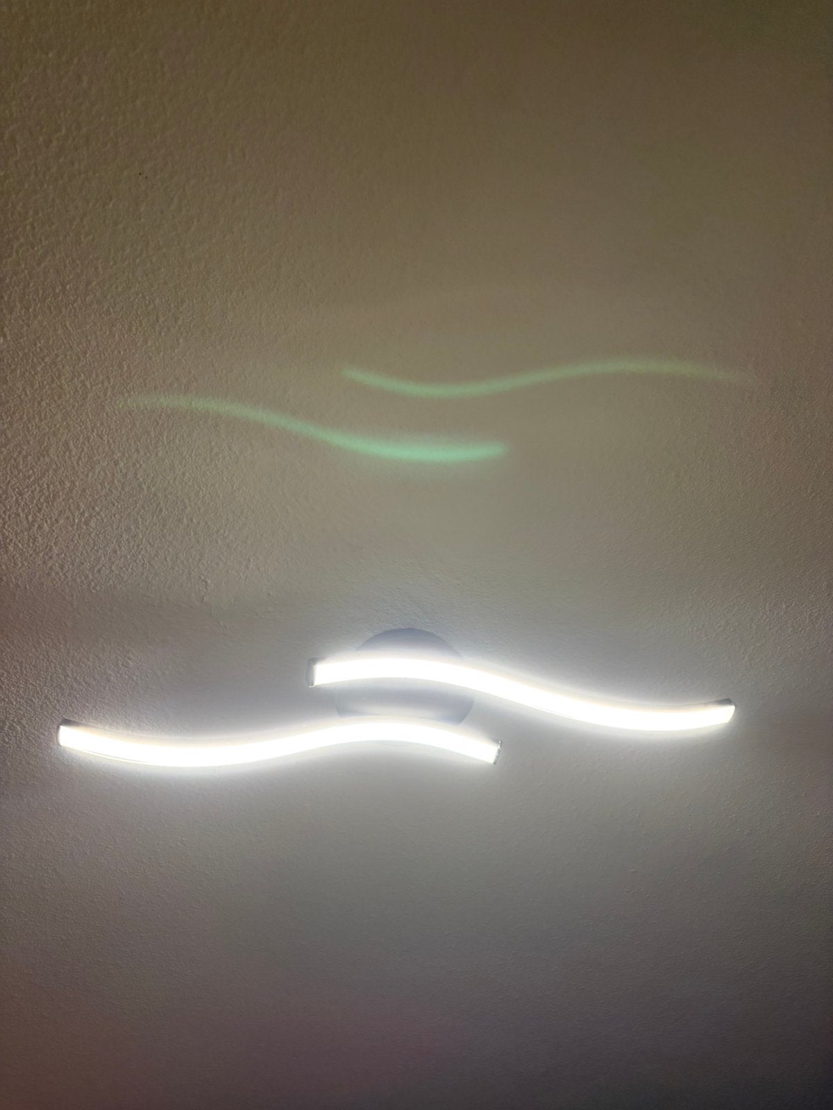 Plafondlamp LED, Kunststof, Gebruikt, Plafondlamp, Grijs