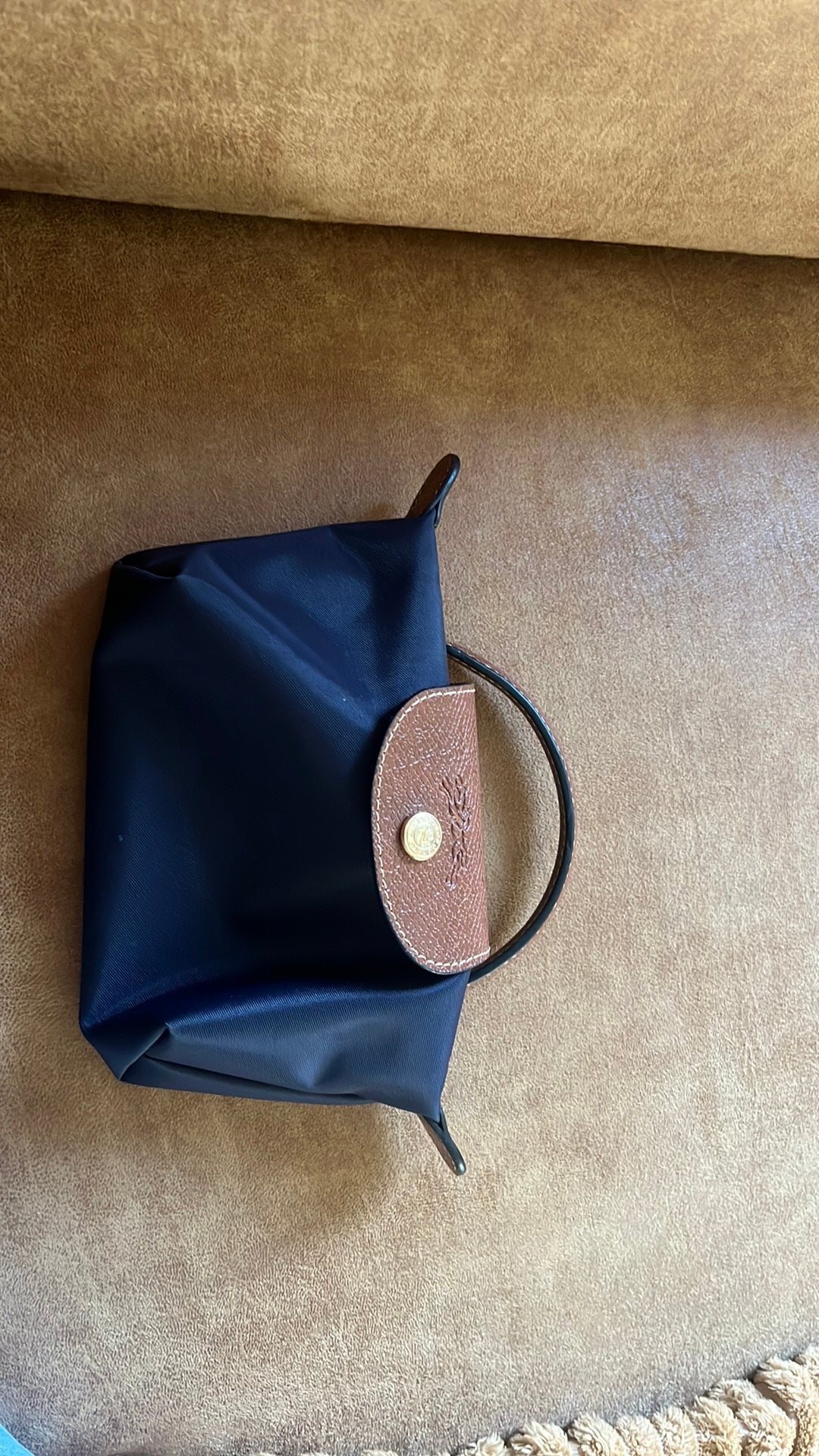 longchamp mini tasje, Sieraden, Tassen en Uiterlijk, Tassen | Damestassen, Ophalen, Zo goed als nieuw, Blauw, Handtas