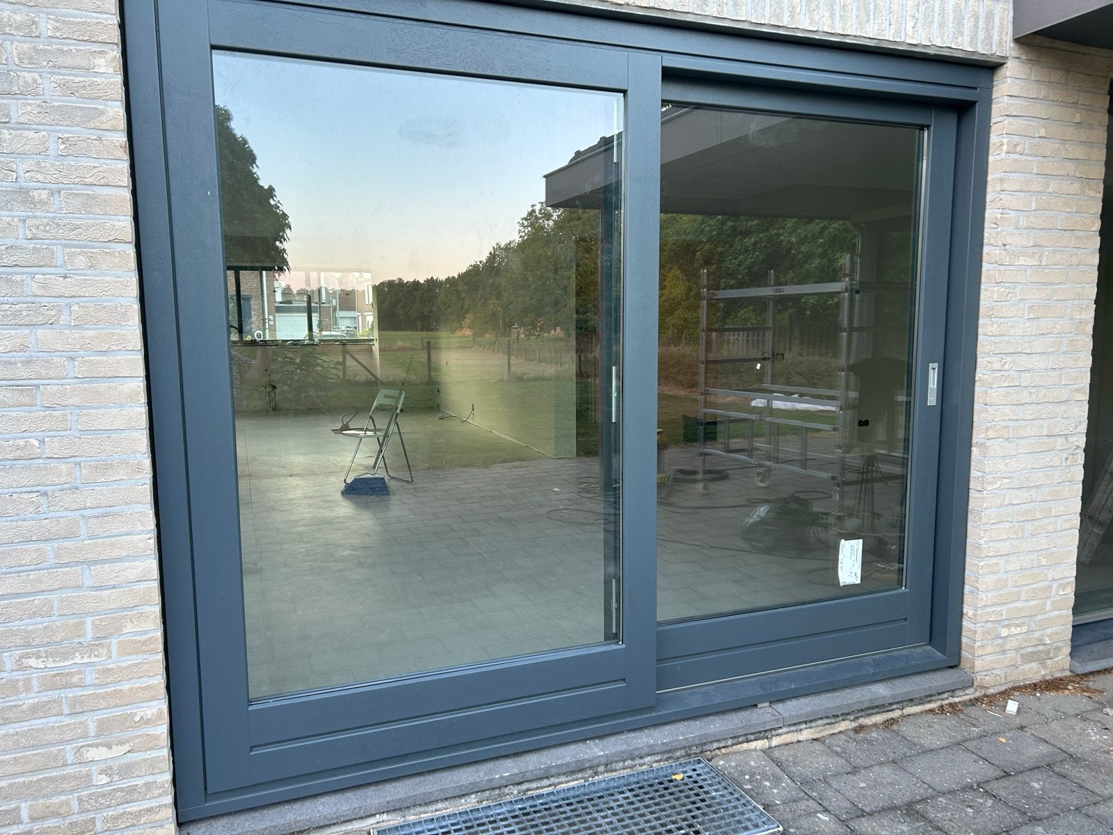Nieuwe Meranti houten schuifpui 2.69 x 2.01 m, Doe-het-zelf en Verbouw, Ophalen, 225 cm of meer, Nieuw, 150 tot 225 cm
