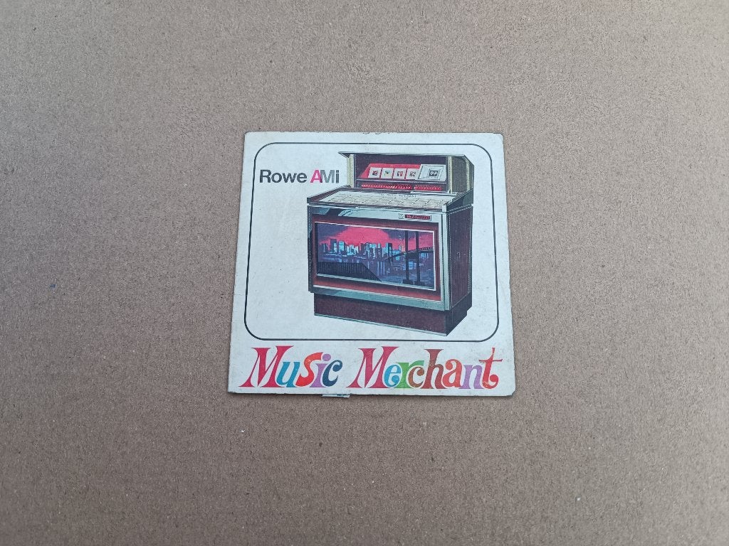Dealer Foldertje: Rowe-AMi MM1 (1967) jukebox, Verzenden, Gebruikt, 1950 tot 1960, Seeburg
