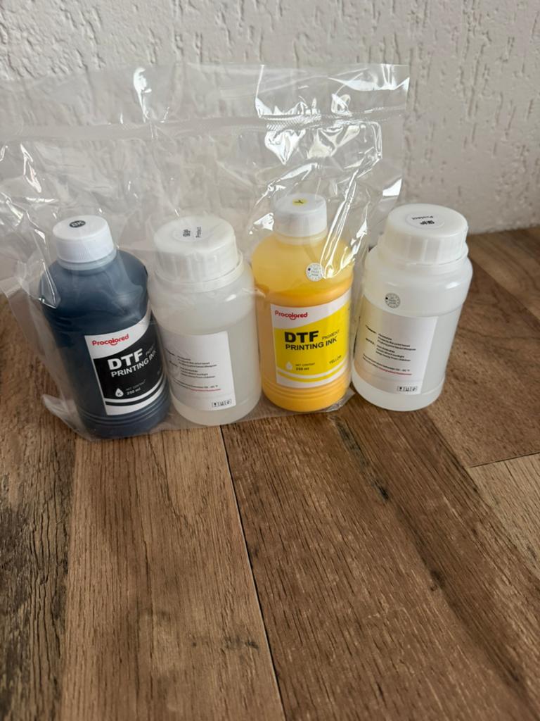 DTF Inkt (Zwart & Geel) + 2 x Cleaning Fluid Procolored, Ophalen, Nieuw