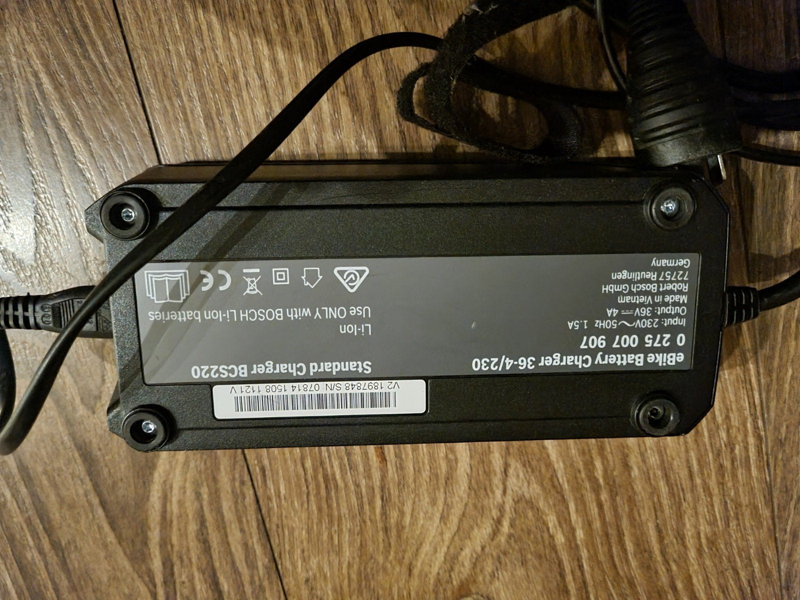 Bosch eBike Acculader 36V 4A/230V (BCS220), Fietsen en Brommers, Gebruikt