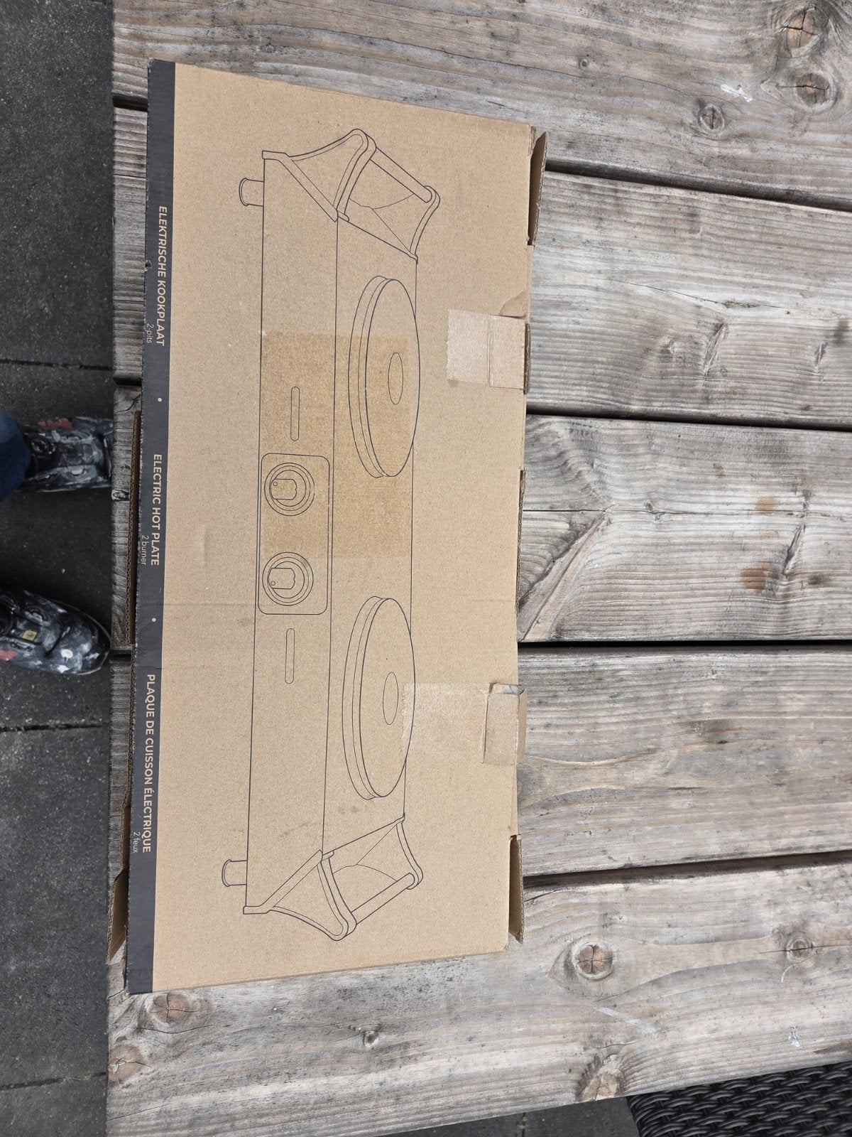 Elektrische kookplaat met 2 kookzones, Witgoed en Apparatuur, Kookplaten, Nieuw, 3 kookzones of minder, Ophalen of Verzenden, Vrijstaand