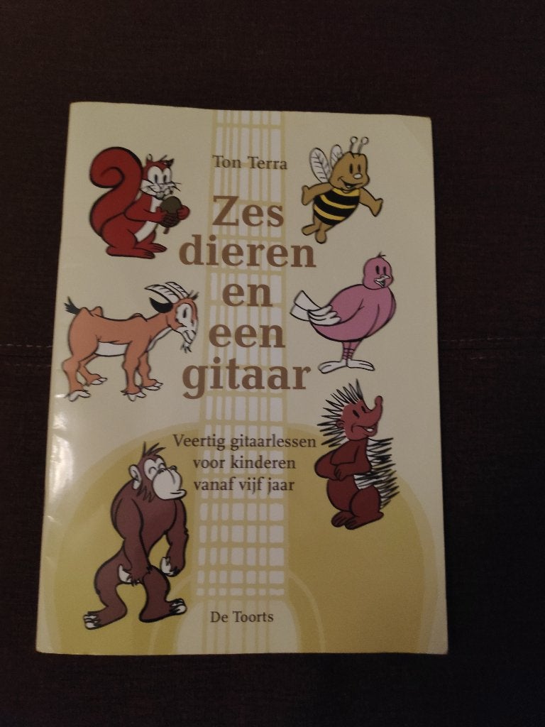 Zes Dieren en een Gitaar - Gitaarlessen voor Kinderen teab, Overige genres, Les of Cursus, Ophalen of Verzenden, Gitaar