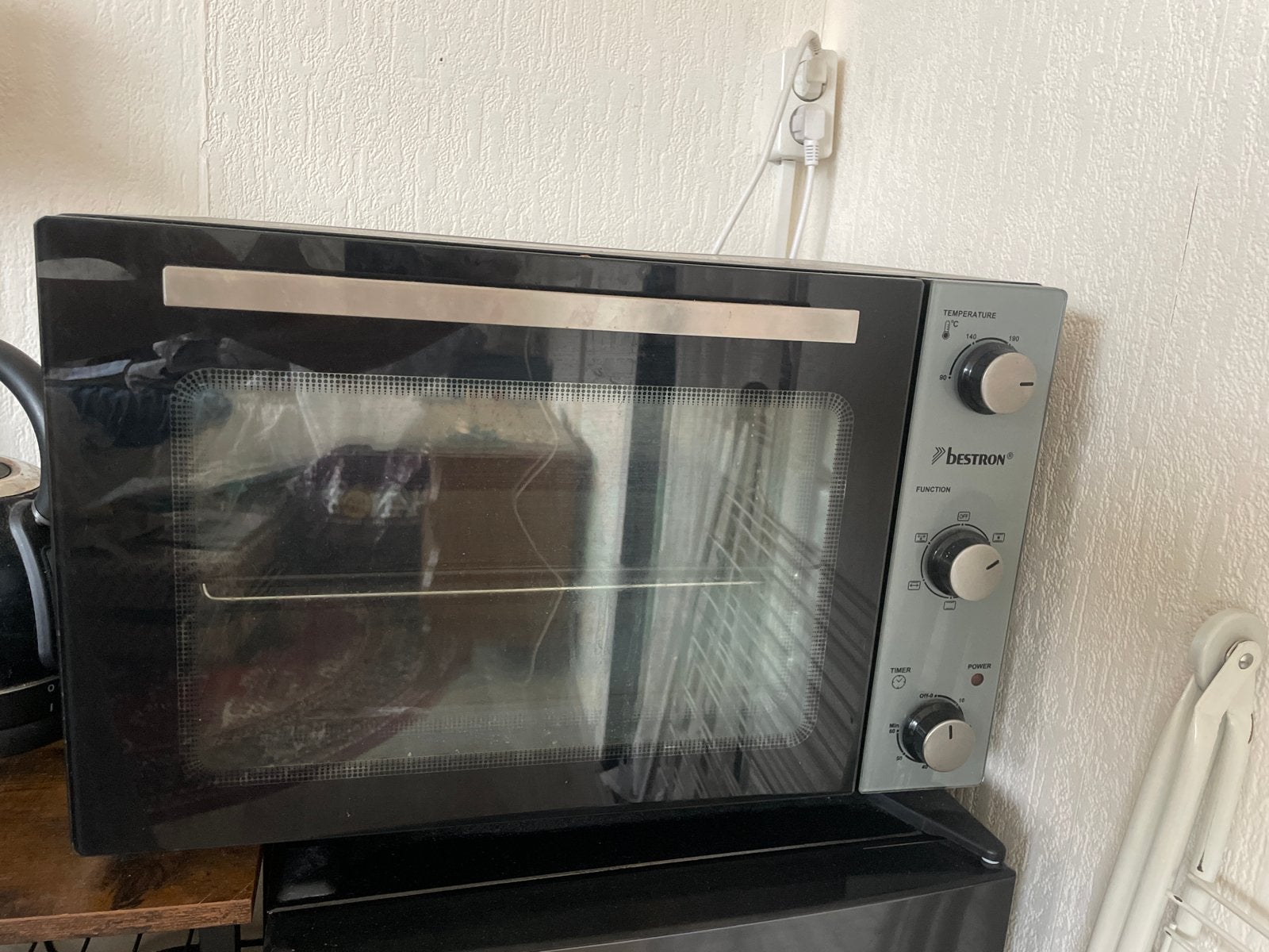 Bestron oven met bakplaat en ovenrek, Ophalen, 45 tot 50 cm, Hete lucht, Heteluchtoven