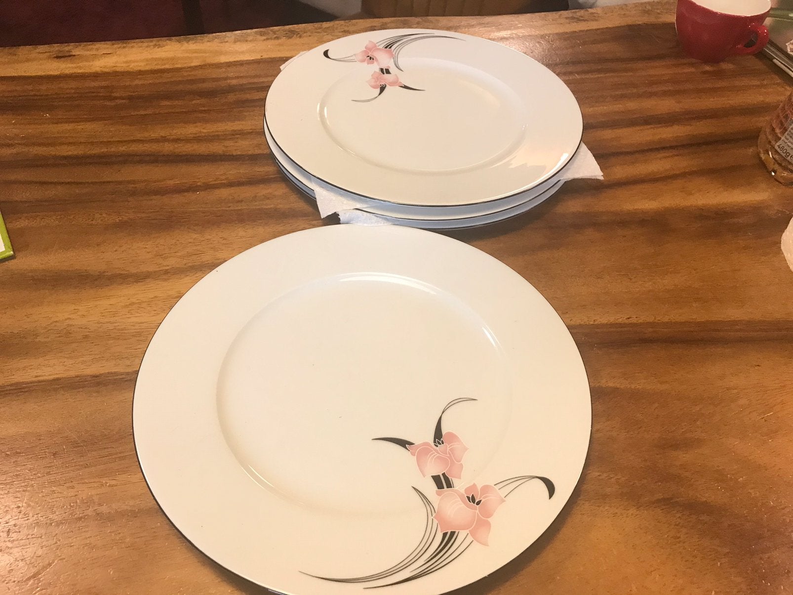 Marienburg,4 vintage dinerborden,diam.26 cm, Antiek en Kunst, Antiek | Servies compleet, Ophalen of Verzenden