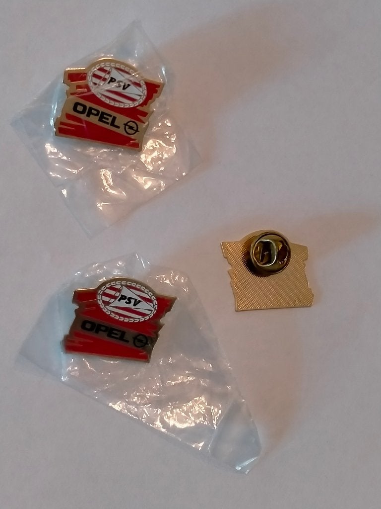 PSV Eindhoven Opel vintage voetbal logo pin, Verzenden, Zo goed als nieuw, Sport