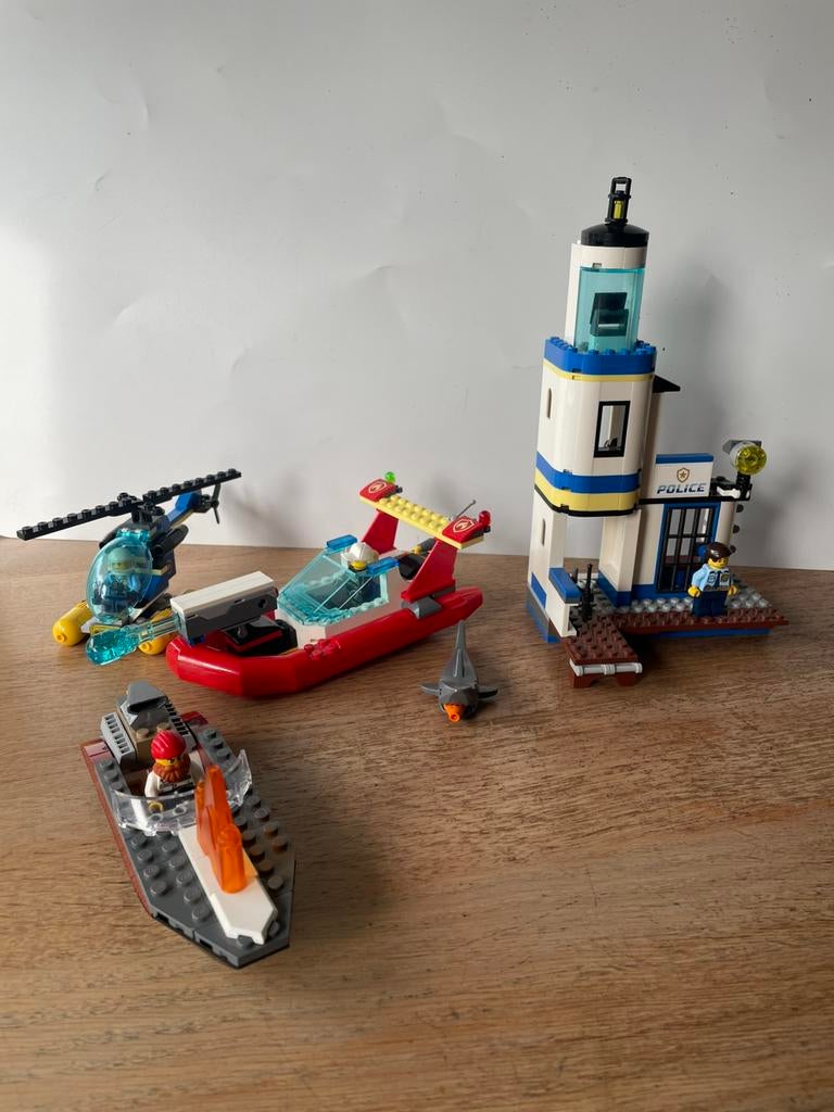 Kustpolitie en brandweer 60308., Ophalen of Verzenden, Zo goed als nieuw, Complete set, Lego