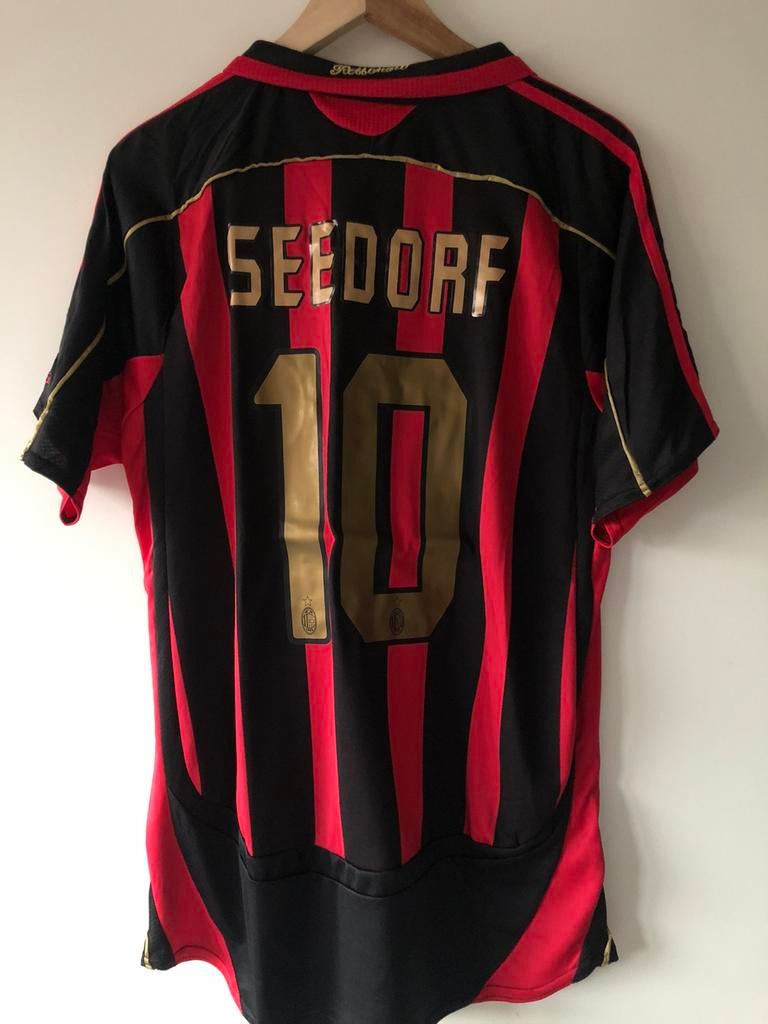 Seedorf AC Milan retro voetbalshirt maat L, Ophalen of Verzenden, Zo goed als nieuw, Shirt