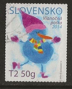 Slowakije 110, sneeuwpop, Verzenden, Overige landen, Gestempeld
