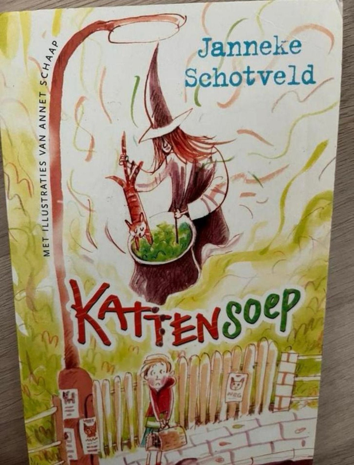 Kattensoep - Janneke Schotveld - Spannend kinderboek, Ophalen of Verzenden, Gelezen