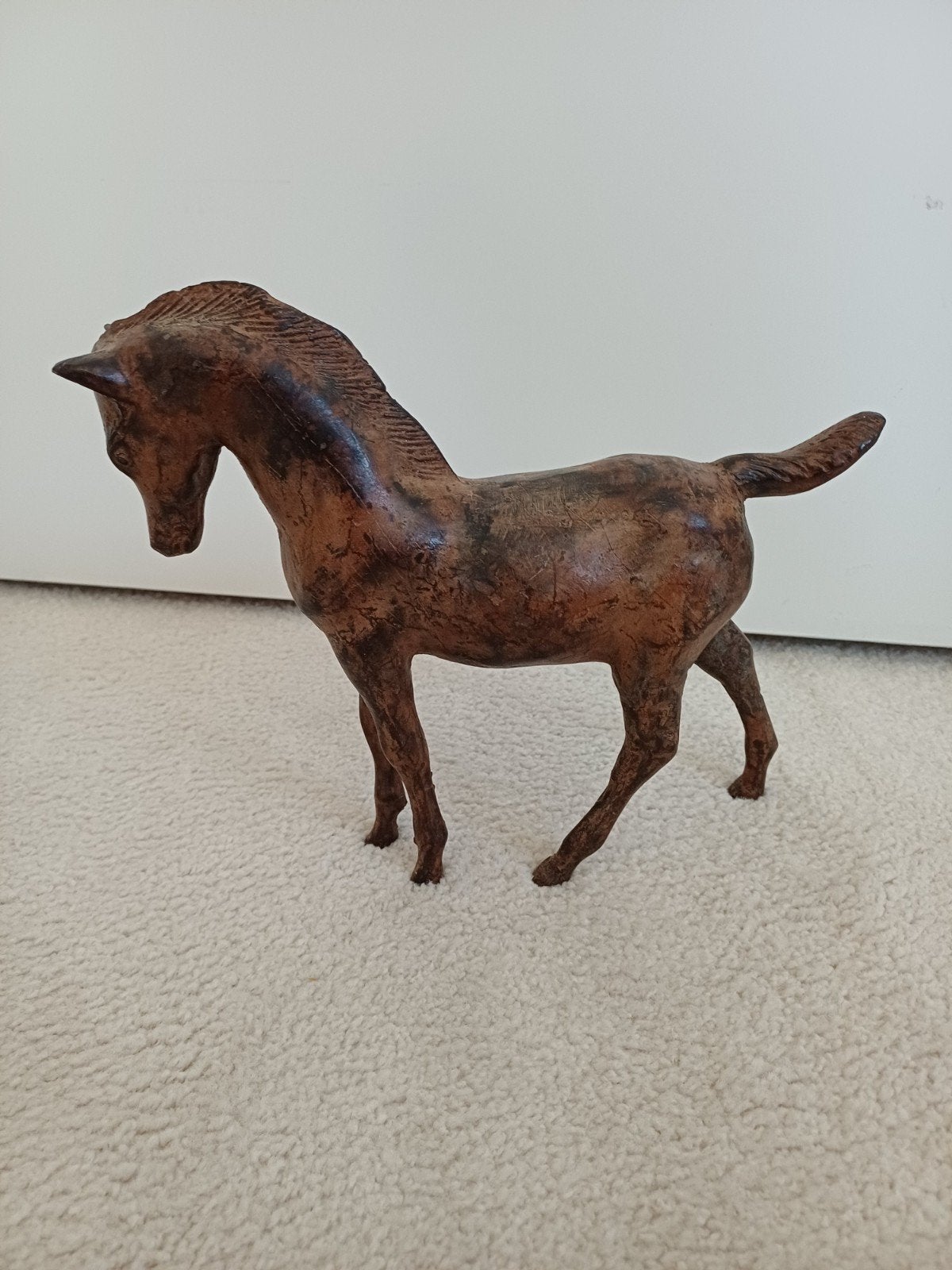 Zwaar beeldje paard - Brons of Koper, Ophalen of Verzenden, Brons