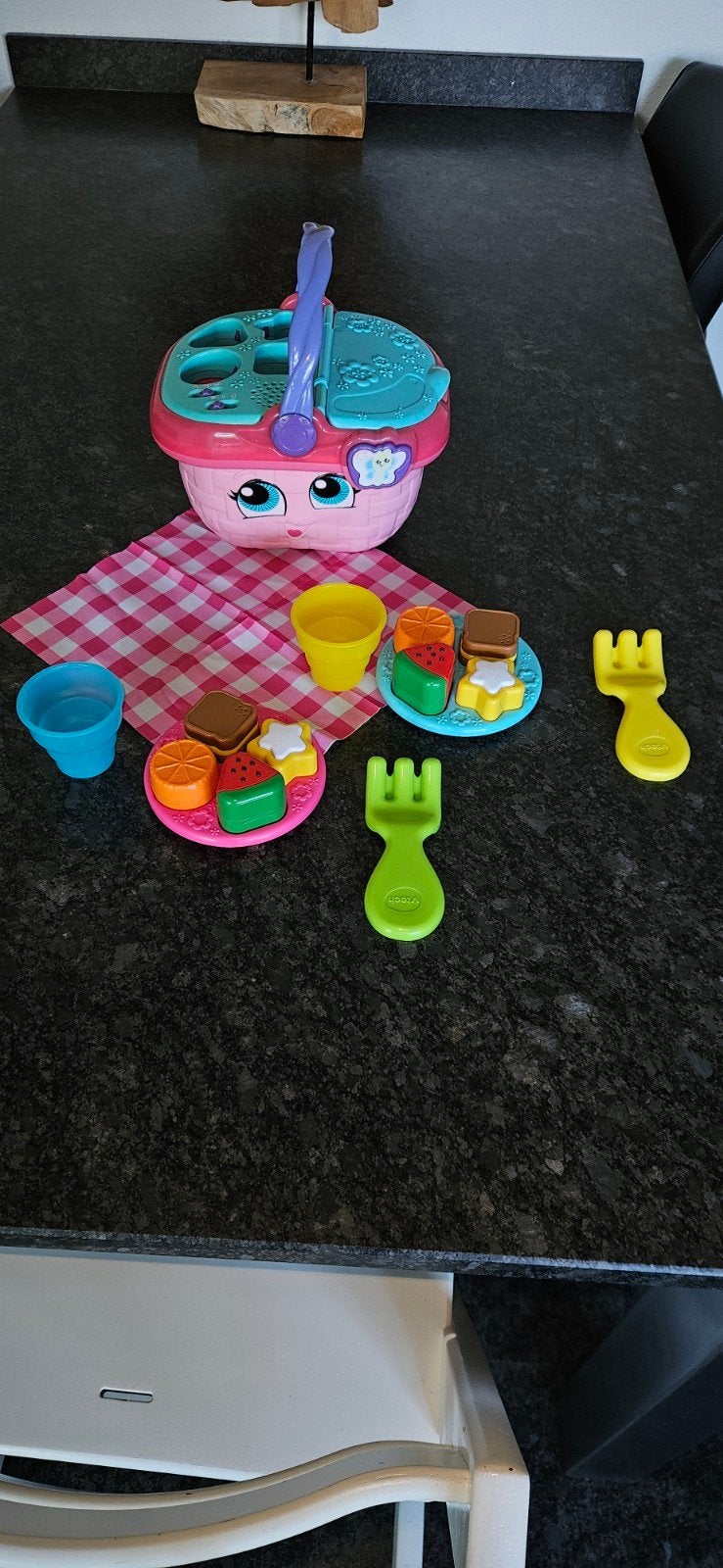 v tech vormenpret picknickset!, Kinderen en Baby's, Speelgoed | Vtech, Ophalen of Verzenden, Zo goed als nieuw
