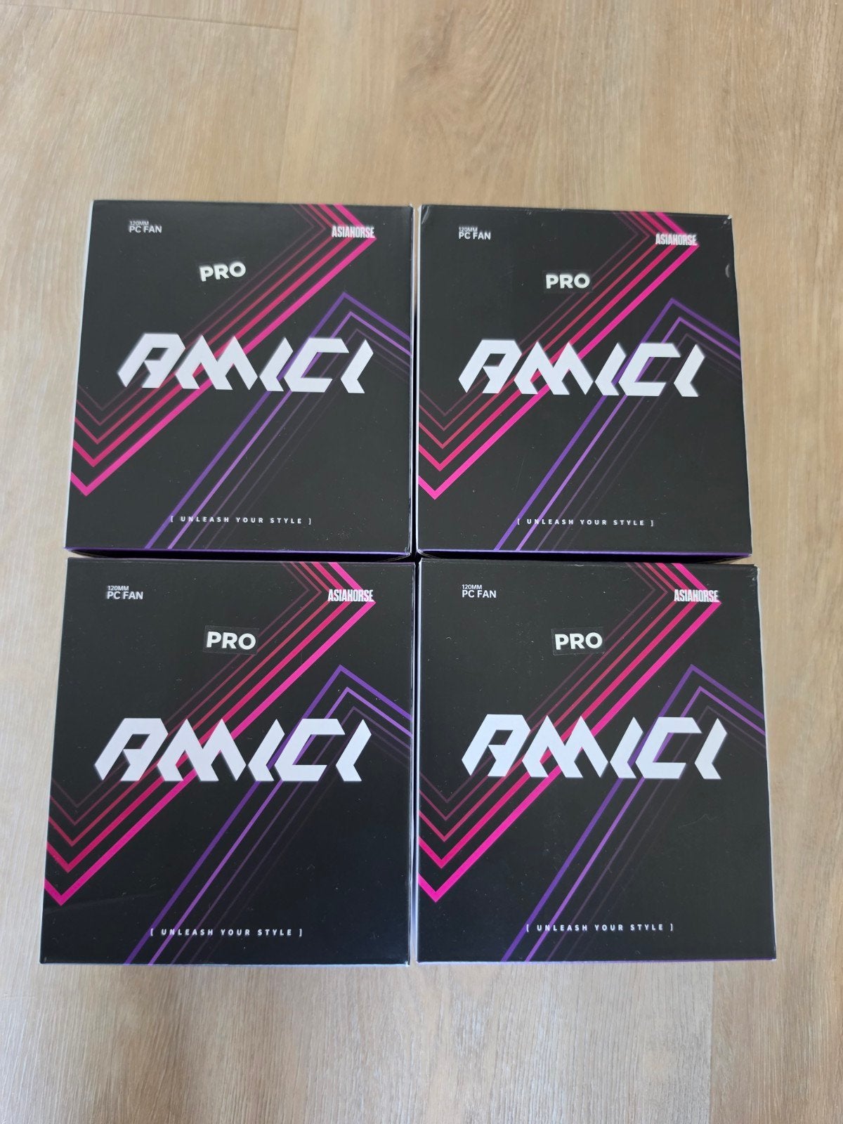 Asiahorse Amici ARGB Case Fans - 12x 120mm (6x Reverse), Computers en Software, Computerkoelers, Verzenden, Zo goed als nieuw