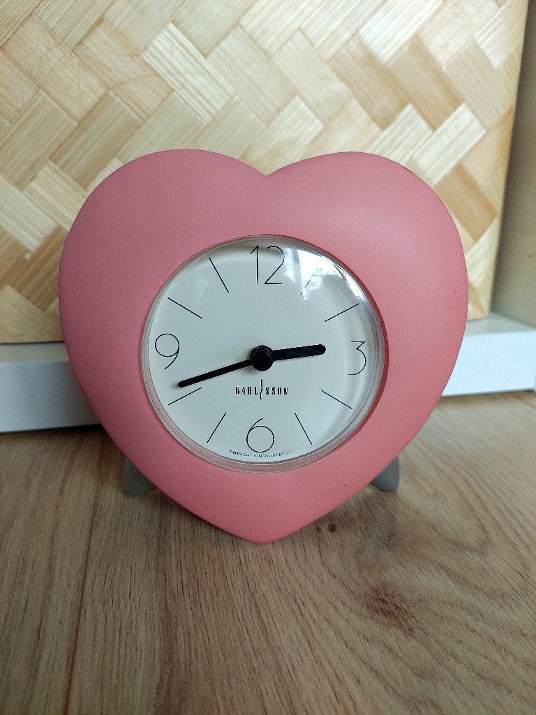 Timestone hartvormige klok, Huis en Inrichting, Woonaccessoires | Klokken, Ophalen of Verzenden, Gebruikt